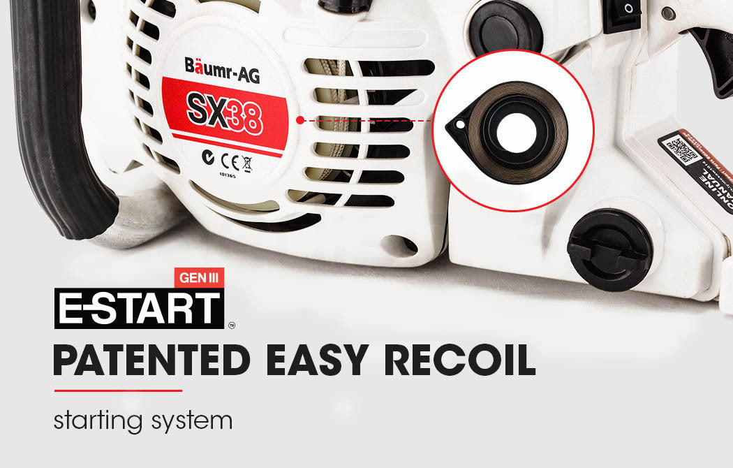 38Cc Petrol Commercial Chainsaw 16 Bar E-Start 3.2 Hp Chain Saw