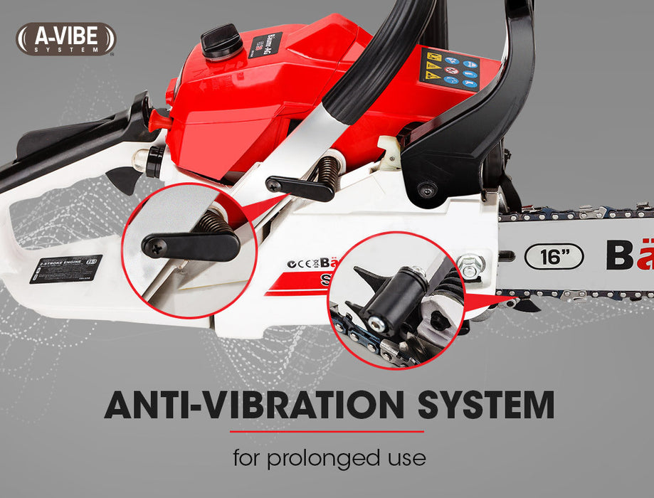 38Cc Petrol Commercial Chainsaw 16 Bar E-Start 3.2 Hp Chain Saw