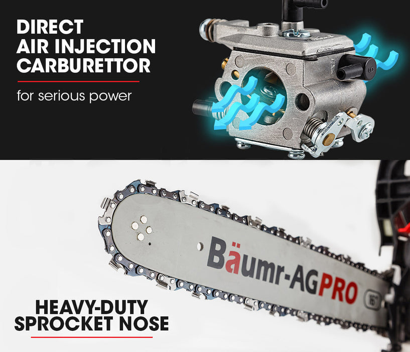 38Cc Petrol Commercial Chainsaw 16 Bar E-Start 3.2 Hp Chain Saw