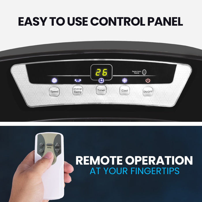 450W 80L Evaporative Air Cooler Commercial Grade Remote Control Fan