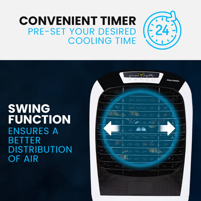 450W 80L Evaporative Air Cooler Commercial Grade Remote Control Fan