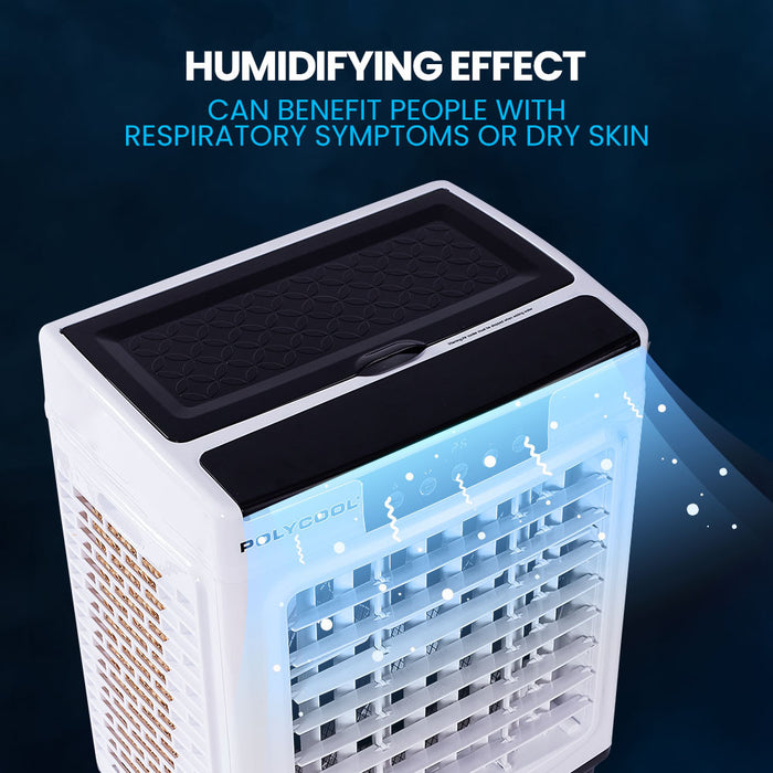 30L Evaporative Air Cooler Portable Industrial Fan Purifier Humidifier Remote Control