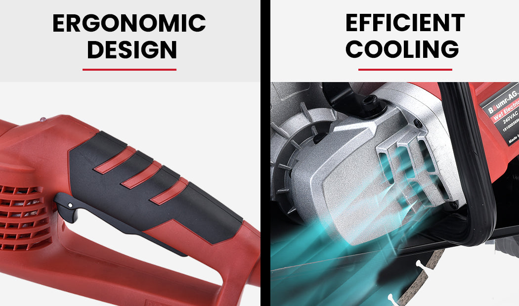 2400W Electric Concrete Saw 355Mm Demolition Cutter Wet Dry Demo Tool Circular Cutting