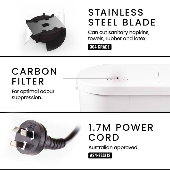 Macerator Pump 800W Commercial 4 Inlet For P-Trap Toilet Upflush Heavy-Duty