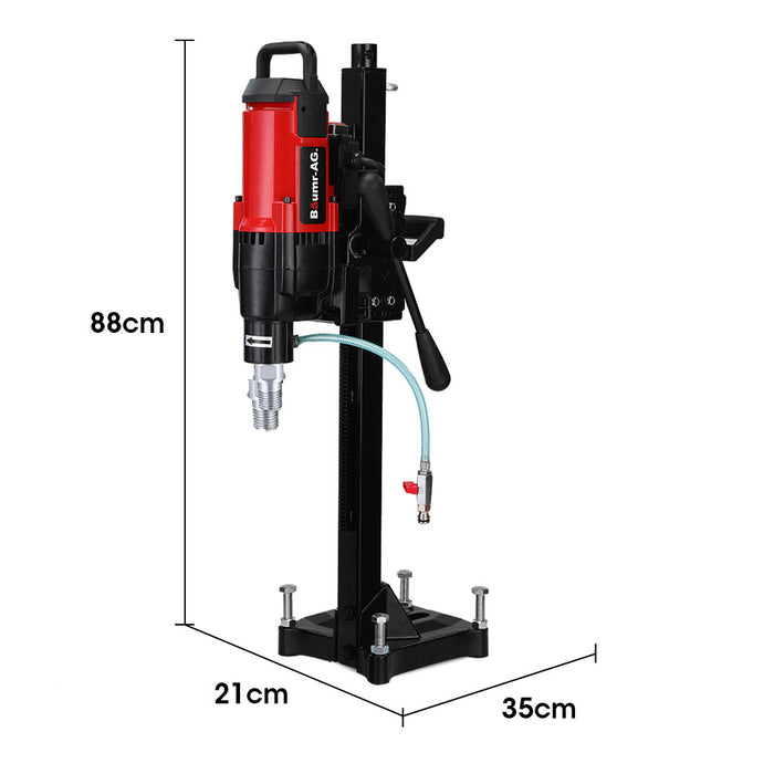 3200W 280Mm Concrete Core Drill With Stand Rig