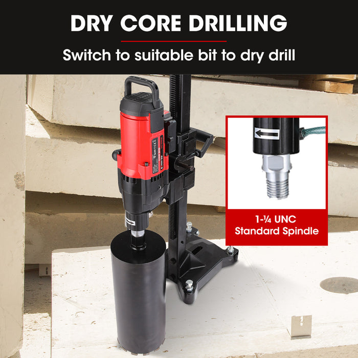 3200W 280Mm Concrete Core Drill With Stand Rig