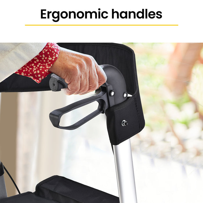 136Kg Capacity | Lightweight Design | Adjustable Height Deluxe Rollator