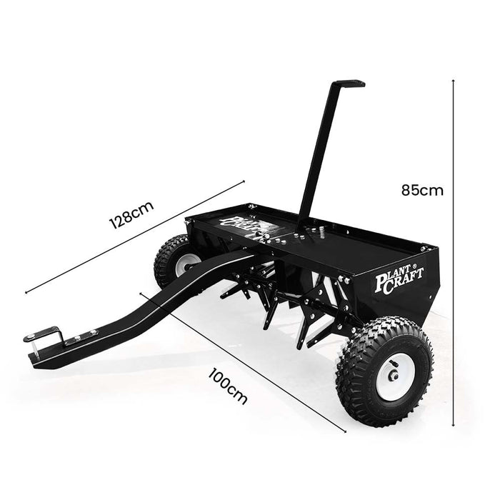 Tow Behind Plug Lawn Aerator 1M (40") Wide Universal Hitch For Ride On Mower Garden Tractor