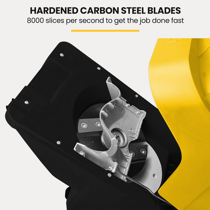 2400W Electric Garden Mulcher Shredder Portable Wood Chipper Push Stick 40L Collection Bag