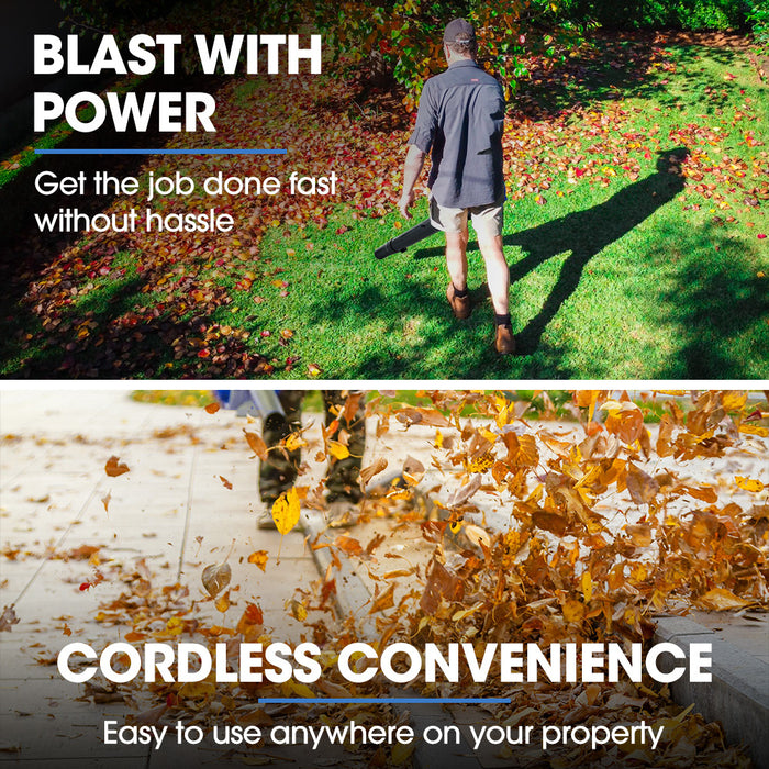 20V Leaf Blower & Line Trimmer / Edger Combo Kit With 4.0Ah Battery & Fast Charger