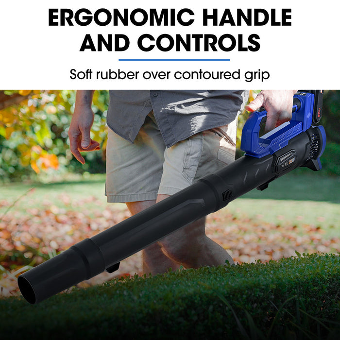 20V Leaf Blower & Line Trimmer / Edger Combo Kit With 4.0Ah Battery & Fast Charger