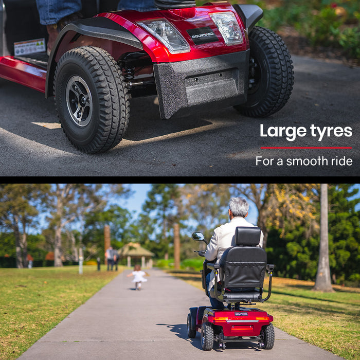 Venturecruise Mobility Scooter S-Xxl Comfortable Size For All Riders 30Km Max Range 180Kg Capacity Red