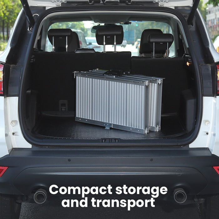 152Cm Portable Folding Aluminium Access Ramp 272Kg Rated For Wheelchair Mobility Scooter Rollator