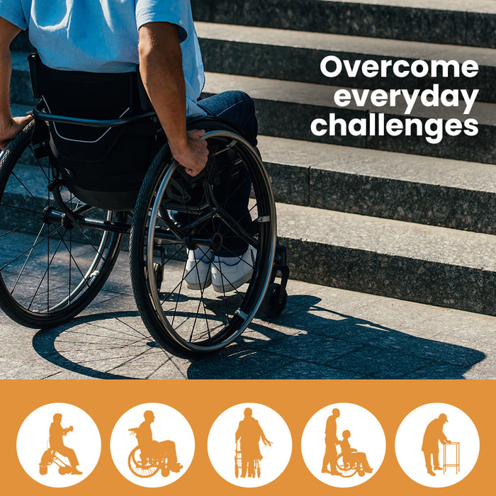 152Cm Portable Folding Aluminium Access Ramp 272Kg Rated For Wheelchair Mobility Scooter Rollator