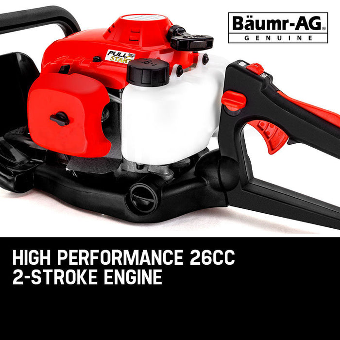 26Cc Petrol Hedge Trimmer - 2-Stroke Clipper Saw Precision 24 Blade