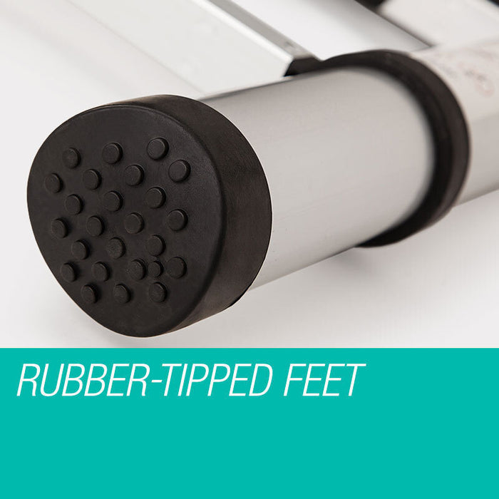 2M Telescopic Aluminium Ladder Alloy Extension Extendable Steps