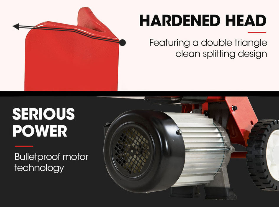 9 Ton Electric Log Splitter 9T Wood Cutter Hydraulic Fire Wood Block Axe Small Machine