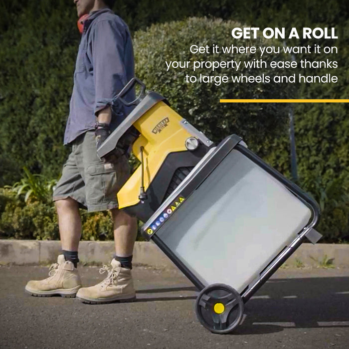 2400W Electric Mulcher Crushing Garden Shredder Chipper