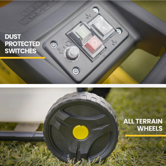 2400W Electric Mulcher Crushing Garden Shredder Chipper