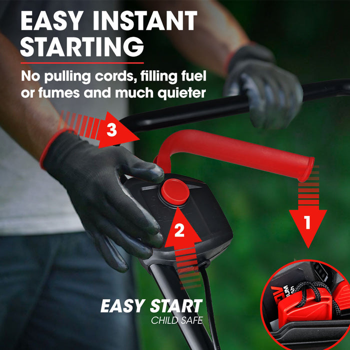 450Cx 40V Sync Cordless Lawn Mower Kit Fast Charger 2 X 4Ah Battery 320Mm Grass Cutting Path