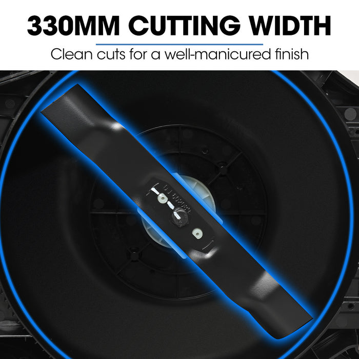 350Cx 20V 13" Cordless Lawn Mower Kit Fast Charger 4Ah Battery 5 Height Brushless Electric 330Mm Cutting Path