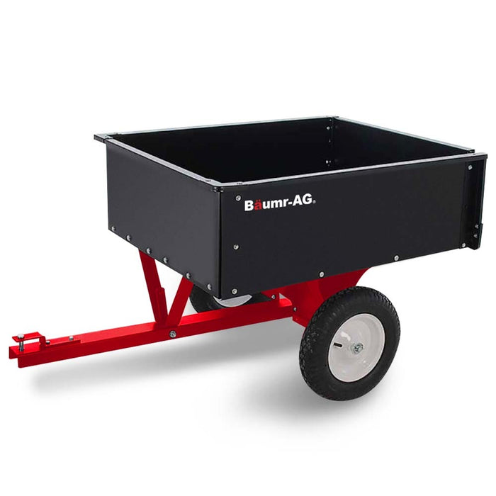 270Kg Capacity Metal Dump Cart For Ride On Mower