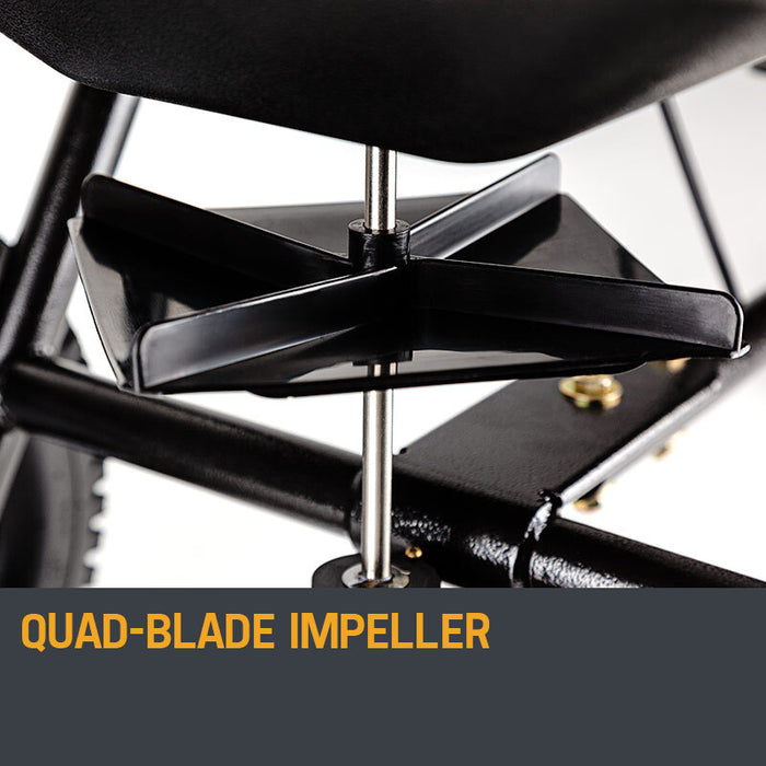 Tow Behind Broadcast Spreader 90Kg 105L Seed Fertiliser Tow Rotary