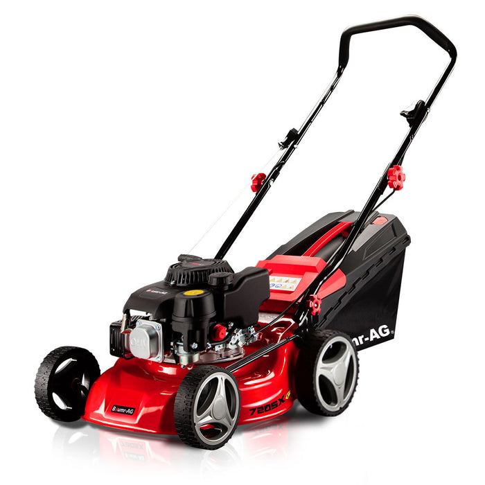 Lawn Mower 139Cc 17 Petrol Push Lawnmower 4-Stroke Engine Catch