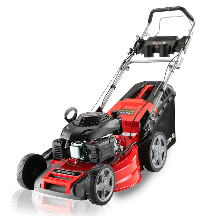 220Cc Lawn Mower 4-Stroke 20 Inch Petrol Lawnmower 4-In-1 Self-Propelled Push