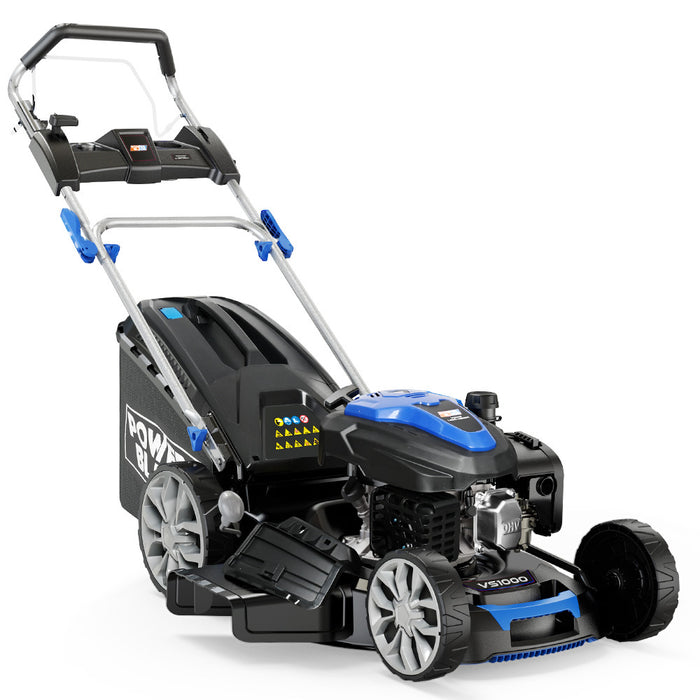 22" 224Cc Self-Propelled Lawn Mower Electric Start 7 Height Steel Deck Deck Wash Port Ohv 4-Stroke Petrol - Vs1000