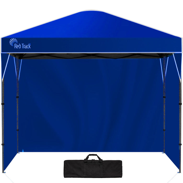 3.6X2.2M Ultra Compact Folding Gazebo Walls Carry Bag Portable Outdoor Popup Marquee For Camping Beach Navy Blue