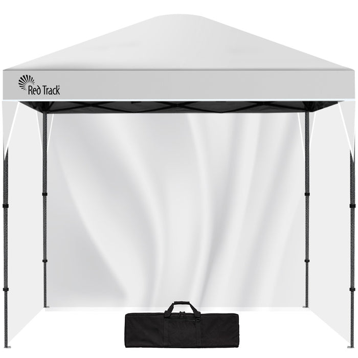 3X3M Ultra Compact Folding Gazebo Walls Carry Bag Portable Outdoor Popup Marquee For Camping Beach White