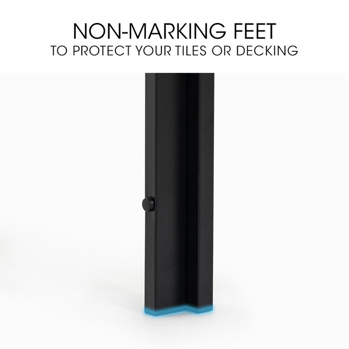 150X90Cm Outdoor Dining Table Rectangular Furniture For Outside