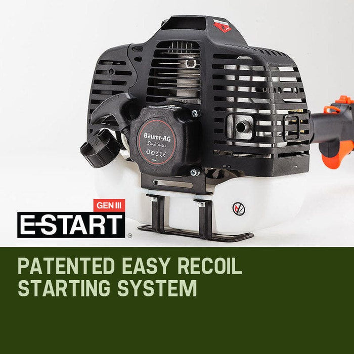 65Cc 9In1 Long Reach Garden Multi-Tool Pole Saw Hedge & Line Trimmer Brush Cutter 12 Inch Tree Trimming Pruning Chainsaw Bar 2 Extension Shafts