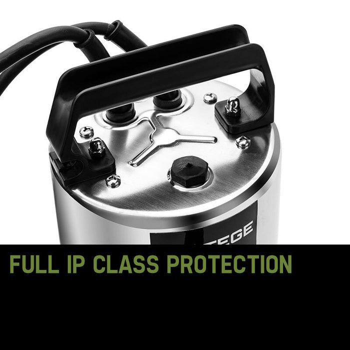 2000W Submersible Dirty Water Pump Bore Tank Well Steel Automatic