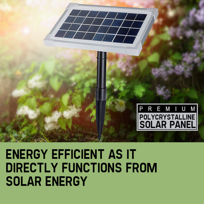 25W Solar Powered Fountain Submersible Water Pump With Battery Pond Kit Garden