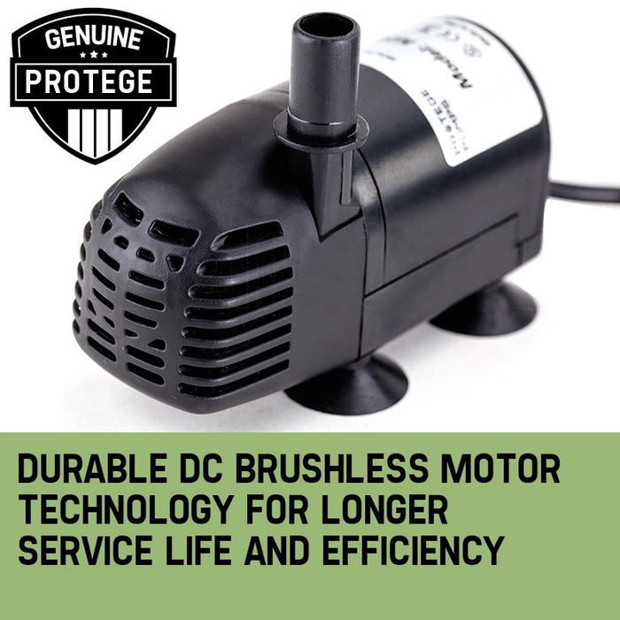 25W Solar Powered Fountain Submersible Water Pump With Battery Pond Kit Garden