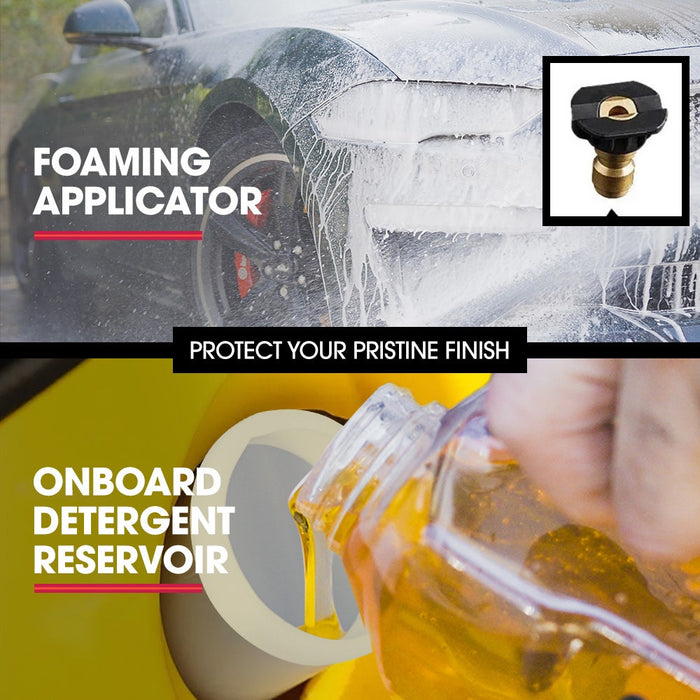 Rx550 Electric High Pressure Washer 3500Psi Ultimate Pack 5 Nozzles Spin & Wheel Brush Deck Cleaner Turbo Head Angled Lance 30M Hose Reach