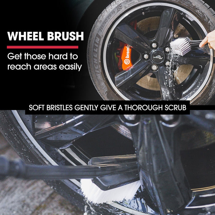 Rx550 Electric High Pressure Washer 3500Psi Ultimate Pack 5 Nozzles Spin & Wheel Brush Deck Cleaner Turbo Head Angled Lance 30M Hose Reach