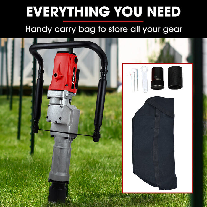 Hp360E 2200W Electric Post Driver With 2 Piling Socket Sleeves