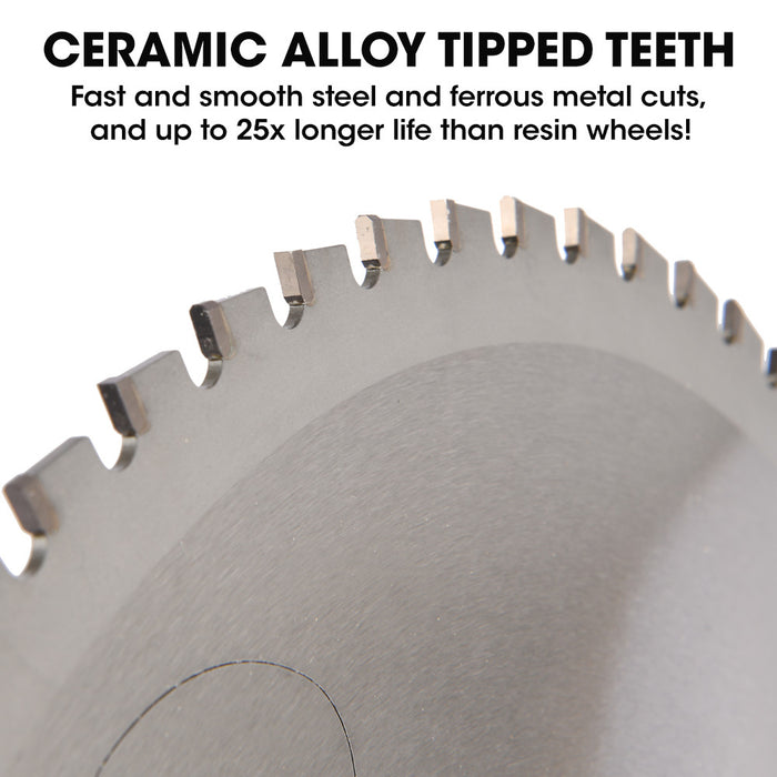 355Mm Premium Ceramic Alloy Tooth Blade Low Spark Cold Cut For Metal Cut Off Saw