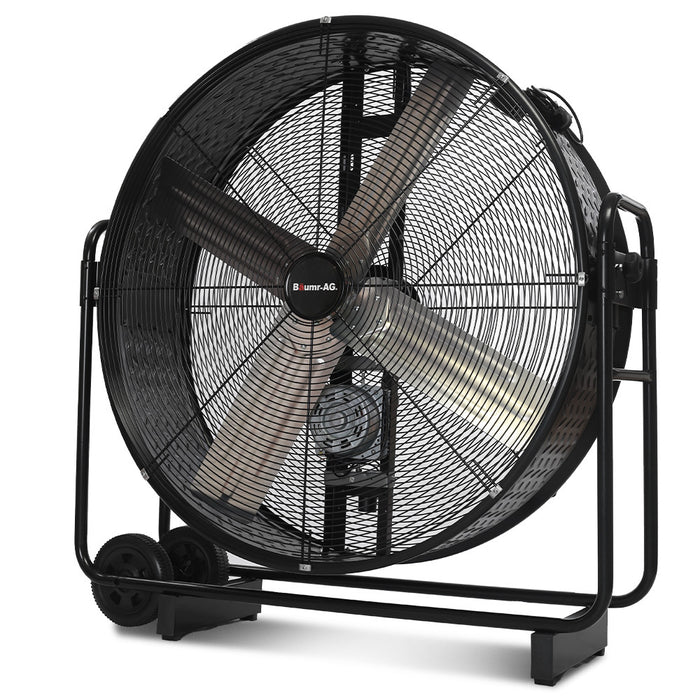 42 Inch 1067Mm 660W Industrial Mobile Floor Drum Fan Belt Drive Tilting Large Commercial Heavy-Duty Frame Eess Certified