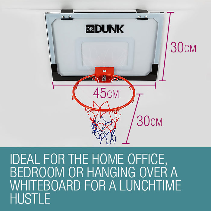 Indoor Mini Basketball Hoop Ring Backboard Kit Door Mounted Mount Kid Set