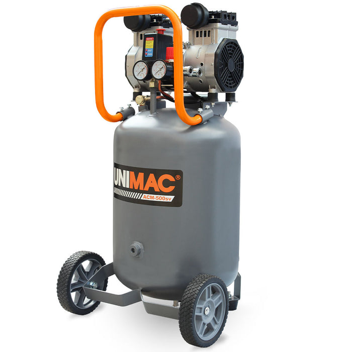 2Hp 50L Silent Oil-Free Portable Electric Air Compressor Vertical For Airtools Tyre Inflation