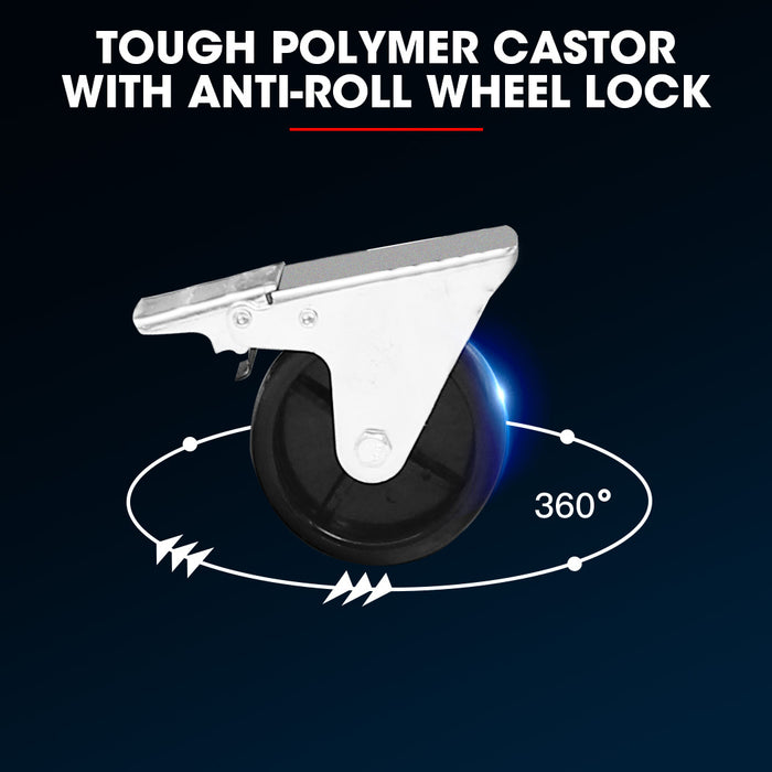 Pro 7 Drawer Tool Box Cabinet Trolley Storage Toolbox Garage Organiser Set Blue