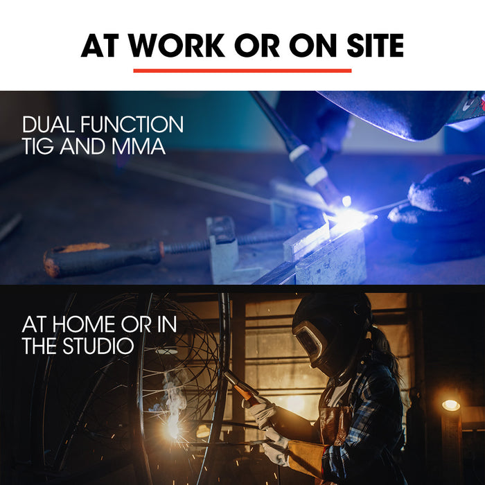 160 Amp Ac Dc Tig Mma Arc Stick Inverter Welder Ideal For Aluminium And Copper Welding 15A Plug