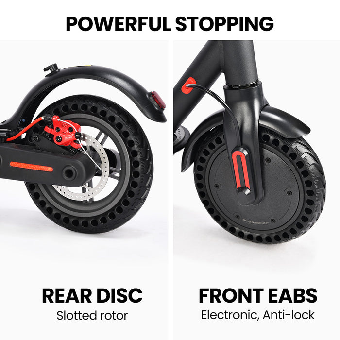 Urban 8 Electric Scooter Suspension 25Km Range 8.5-Inch Wheels Brushless Motor Motorised Commuter Escooter For Adults Black