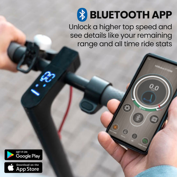 Urban 10 Electric Scooter 35Km / H Suspension 35Km Range 10-Inch Wheels Brushless Motor Free App Motorised Commuter Escooter For Adults Grey