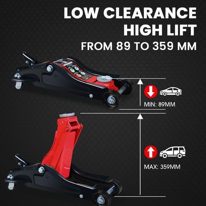 1700Kg Hydraulic Trolley Floor Jack Low Profile Quick Release Handle For Jacking Car