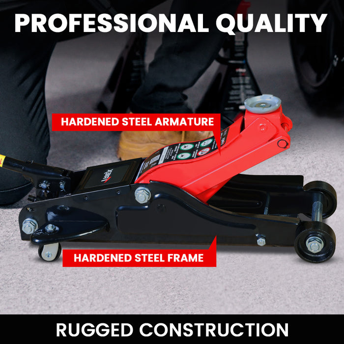 1700Kg Hydraulic Trolley Floor Jack Low Profile Quick Release Handle For Jacking Car